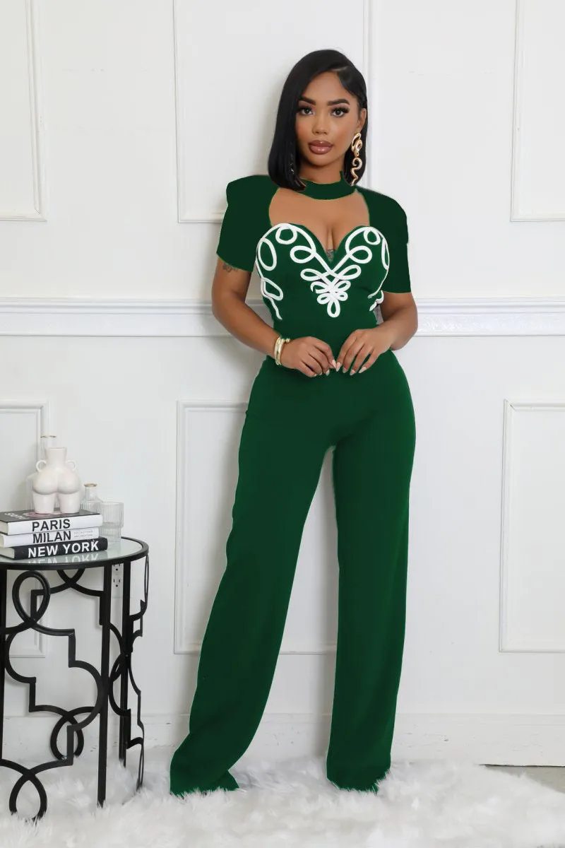 Combinaison élégante à manches courtes en patchwork pour femme GL