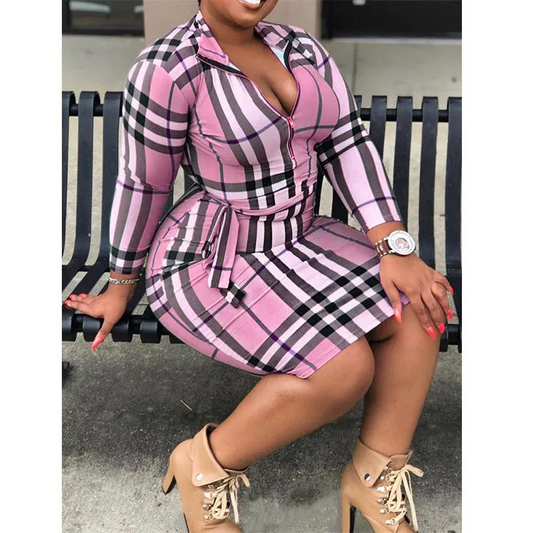 Robes d'automne pour femmes grandes tailles GL