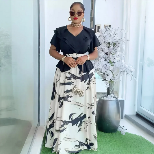 Robe printemps-été grande taille pour femmes africaines