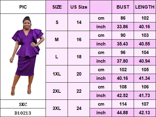 Robe élégante à volants pour femmes